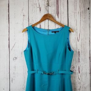 Isabella DeMarco Vintage Shift Dress Womens Size 8 Sleeveless Green
